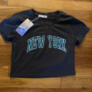 New York cropped Tee